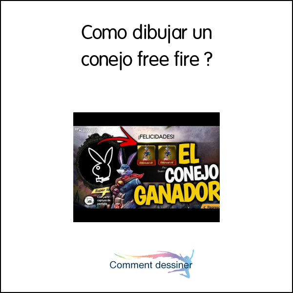 Como dibujar un conejo free fire